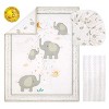 The Peanutshell Crib Bedding Set for Baby Boys and Girls, Elephant Whimsy, 3 Pieces - 2 of 4
