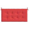 vidaXL Garden Bench Cushion in Vibrant Red - Outdoor Patio Furniture Comfort - 39.4"x19.7"x1.2" Foam Fiber - 4 of 4