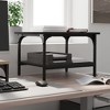 vidaXL Printer Stand 2-Tier Black 19.7"x15.7"x15" Engineered Wood - 3 of 4