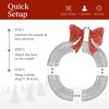 Best Choice Products 36in Pre-Lit Outdoor Christmas Wreath, LED Metal Holiday Décor w/ 120 Lights, Bow - 4 of 4