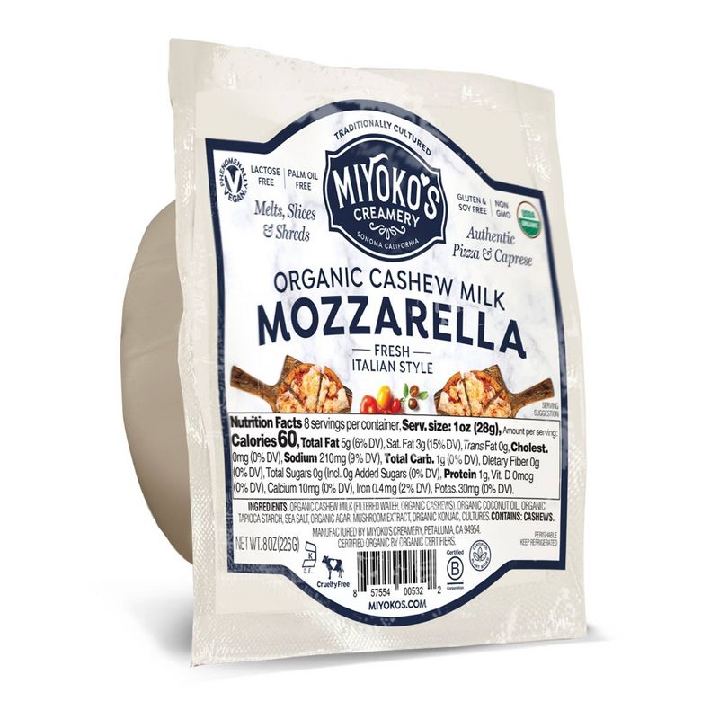 Miyoko&#39;s Creamery Organic Cashew Milk Mozzarella Cheese - 8oz, 2 of 8