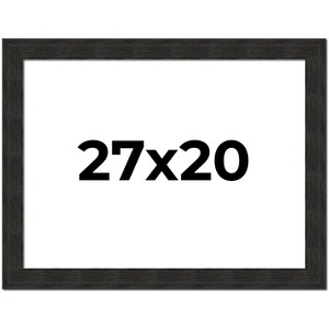 PosterPalooza | Contemporary Black Picture Frame - UV Acrylic, Backing Board, Hanging Hardware Included - 1 of 4