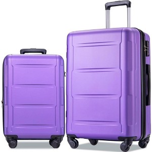 Suitcase Set 2 Piece, ABS Lightweight Hard Shell Luggage Sets, Expandable Luggage Set With Spinner Wheels, TSA Lock Safeguard 3-Digit Lock (20"+28") - 1 of 4