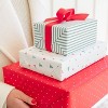Dark Green and White Pinstripe Gift Wrap, Single Roll - Sugar Paper™ + Target - 3 of 4