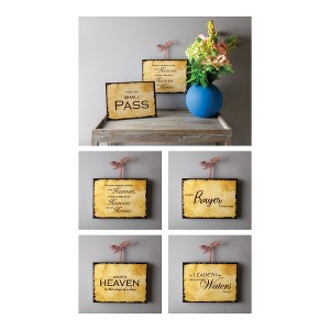 Inspirational Home Plaques – Ceramic Set 8 inch of Three by Manual Woodworkers and Weavers - 1 of 3
