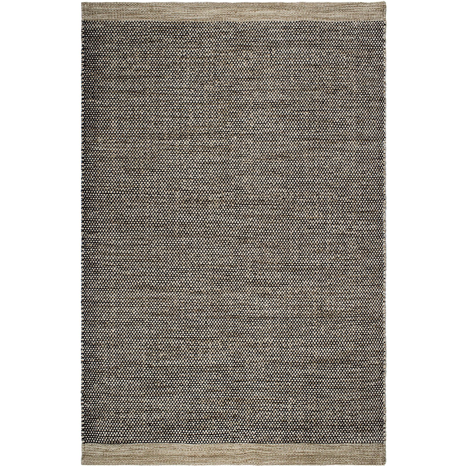 Fab Habitat 2'x3' Machine Washable Hand Woven Kingscote Area Rug Black/Beige