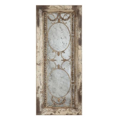 Framed Antique Wall Mirror - 3R Studios