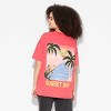 Women's Short Sleeve High Neck Oversized Graphic T-Shirt - Wild Fable™ Cherry Red - 3 of 4
