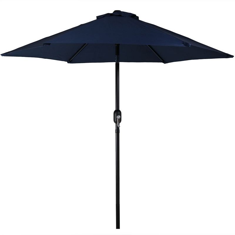 Sunnydaze Outdoor Aluminum Patio Table Umbrella with Polyester Canopy and Tilt and Crank Shade Control - 7.5', 1 of 13