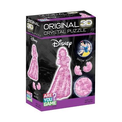 Disney Pink 3D Crystal Puzzle of Snow White, 40 Pieces