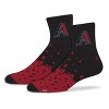 MLB Arizona Diamondbacks Adult Quarter Socks: Cushioned Heel & Toe, Team Logo Design - 2 of 3