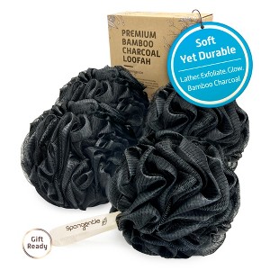 Spongentle Loofah Bath Sponge, Exfoliating Scrubber for Bath & Shower, Ideal for Women & Men, 60g/70g - 1 of 4