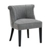 Grungis Polyester Accent Chairs,Living Room Chairs with Curved Back and Espresso Finish Legs,Comfy Chairs for Living Room,Bedroom - 2 of 4