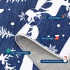 Christmas Area Rug, Reindeer Print Washable Soft Carpet with Non Slip Backing, Low Pile Stain Resistant Floor Mat for Living Room, Bedroom - 3 of 4