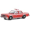 1985 Plymouth Gran Fury Red with White Top "FDNY" "Fire & Rescue" Series 4 1/64 Diecast Model Car by Greenlight - 2 of 3