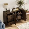 Famapy Wood - Grain Buffet Chest Kitchen Cabinet with Anti - Tipping Device - 3 Drawers+2 Doors for Kitchens or Living Room Storage - 2 of 4