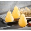 Pale Yellow Pear Candles - Set of 3 - 2 of 4