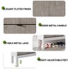 Shoe Storage Cabinet with 4 Flip Drawers, Farmhouse Fluted Shoe Organizer with Metal Legs - 4 of 4