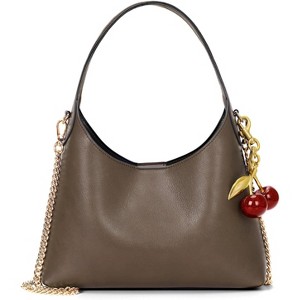 Cherry Shoulder Bag Purse Faux Leather Tote Handbag Trendy Chain Crossbody Bag - 1 of 4