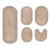 Home Weavers Double Ruffle Collection 100% Cotton Tufted Bathroom Rug Set, Non-Slip Latex Bath Rug Set - 2 of 4