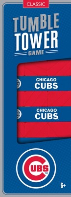 MasterPieces Real Wood Block Tumble Towers - MLB Chicago Cubs