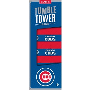 MasterPieces Real Wood Block Tumble Towers - MLB Chicago Cubs - 1 of 4