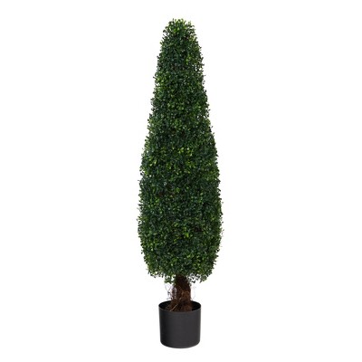 4' Indoor/Outdoor Boxwood Topiary Artificial Tree - Nearly Natural