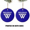 Wellesley College Primary Logo Porcelain Holiday Christmas Tree Ornament - 2 of 4