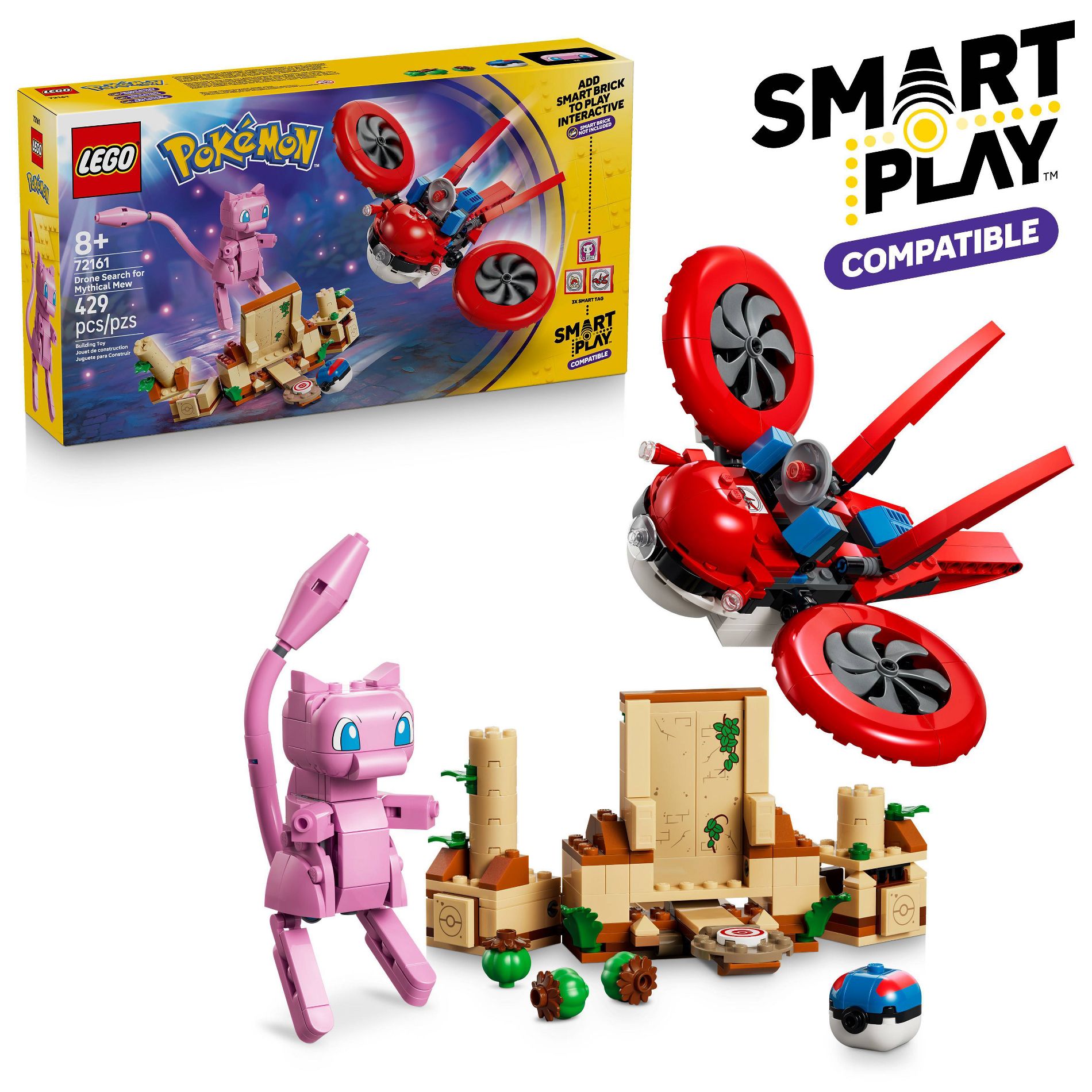 LEGO Pokémon SMART Play: Drone Search for Mythical Mew 72161