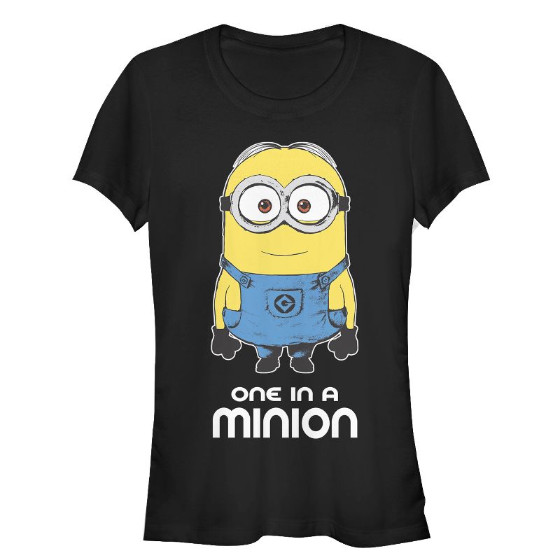 Juniors Womens Despicable Me One in Minion T-Shirt, 1 of 4