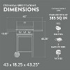 GasOne 3 Burner Stainless Steel Gas Grill Outdoor Cabinet Style with Wheels, High-Temperature Paint Coating Elegant and Luxurious Design, Black - 3 of 4