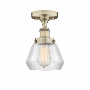 Fulton - 1 Light Semi-Flush Mount In Industrial Style-8.25 Inches Tall and 6.5 Inches Wide - 1 of 1