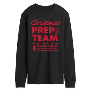 Men's - Instant Message - Christmas Prep Team Long Sleeve Graphic T-Shirt - 1 of 4