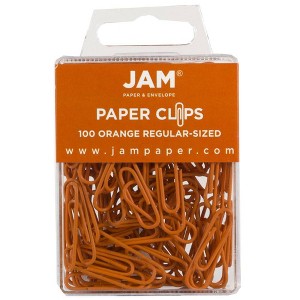 JAM Paper 1" 100pk Colorful Standard Paper Clips - Regular - 1 of 3