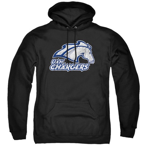 University of Alabama Huntsville Official Distressed Primary Unisex Adult Pull-Over Hoodie, Charcoal - image 1 of 4