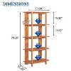 Christopher Knight Home Trundle Modern 4-Tier Acacia Wood Display Bookshelf - 4 of 4