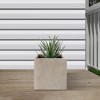 Rosemead Home & Garden, Inc. Kante  Square Concrete Indoor Planter Pots Beige 11.8" x 11.8" x 11.8" - 4 of 4