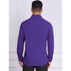 INSPIRE CHIC Men's Solid Color Button Down Long Sleeves Stretch Business Dress Shirt - 3 of 4