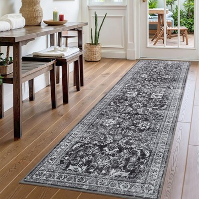 Soft Vintage Large Bedroom Area Rug, Boho Farmhouse Non-Slip Washable Indoor Rugs for Living Room Dining Room
