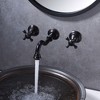 Sumerain Wall Mount Bathroom Sink Faucet, ORB Wall Mount Faucet with Valve Traditional Vintage Theme - 4 of 4