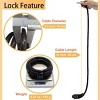 Sportneer Combination Bike Cable Lock - 4 Digit, 32 inch Long Coiled Security Resettable Cable Lock - 3 of 4