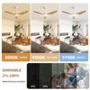 Sofucor Ceiling Fans with Lights 52 Inch Ceiling Fan with Light and Remote 6 Speed Quiet Noiseless 3 CCT, Reversible for Bedroom Living Room - 2 of 4