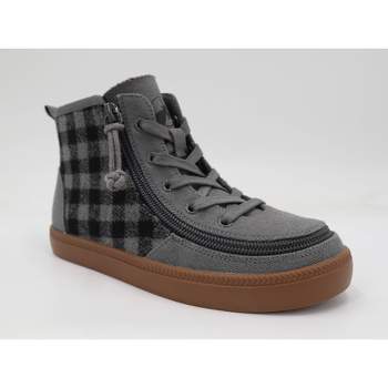 BILLY Footwear Toddler Boys' Haring High Top Sneakers - Gray Checkered