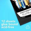 Canson Graduate Mixed Media Pad, Black, Foldover Binding, 12 Sheet, 9x12 inch, Pack of 3 - 4 of 4