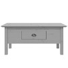 vidaXL Coffee Table BODO Gray 39.4 in.x21.7 in.x17.7 in. Solid Wood Pine - 3 of 4