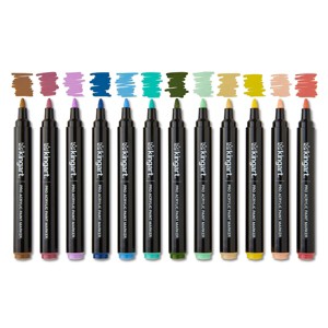 KINGART PRO Acrylic Paint Markers 12 Vintage Colors - 1 of 4