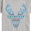 Boys' - Instant Message - Pixel Sweater Deer Christmas Short Sleeve Graphic T-Shirt - 2 of 4