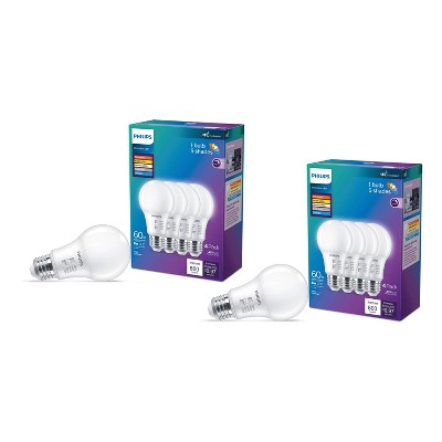 Philips 8pk 60W A19 LED Multi-CCT Dip Switch