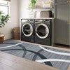Machine Washable Rug Low Pile  Area Rug  Non Slip Modern Geometric Rug Foldable Stain Resistant Rugs for Living Room Bedroom Indoor Ultra Thin Carpet - 3 of 4
