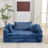 Karl Home |Modern King Size Convertible Sleeper Sofa Stackable Corduroy Sofa Bed - 2 of 4